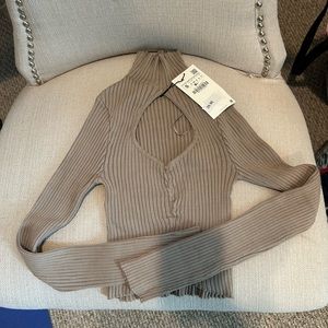 Zara cutout turtle neck